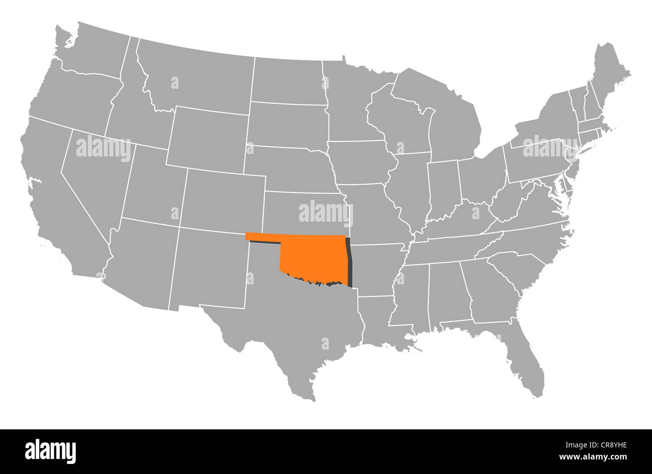 Political Map Of United States With The Several States Where Oklahoma Political Map Of United States With The Several States Where Oklahoma CR8YHE