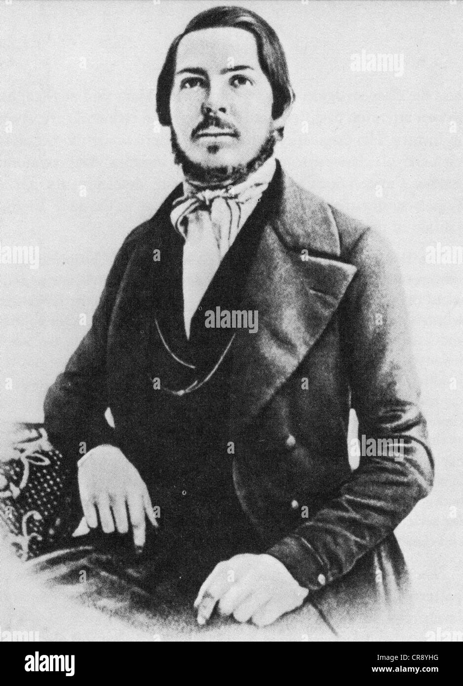 FRIEDRICH ENGELS (1820-1895) German-English Marxist theoretician about 1840 Stock Photo