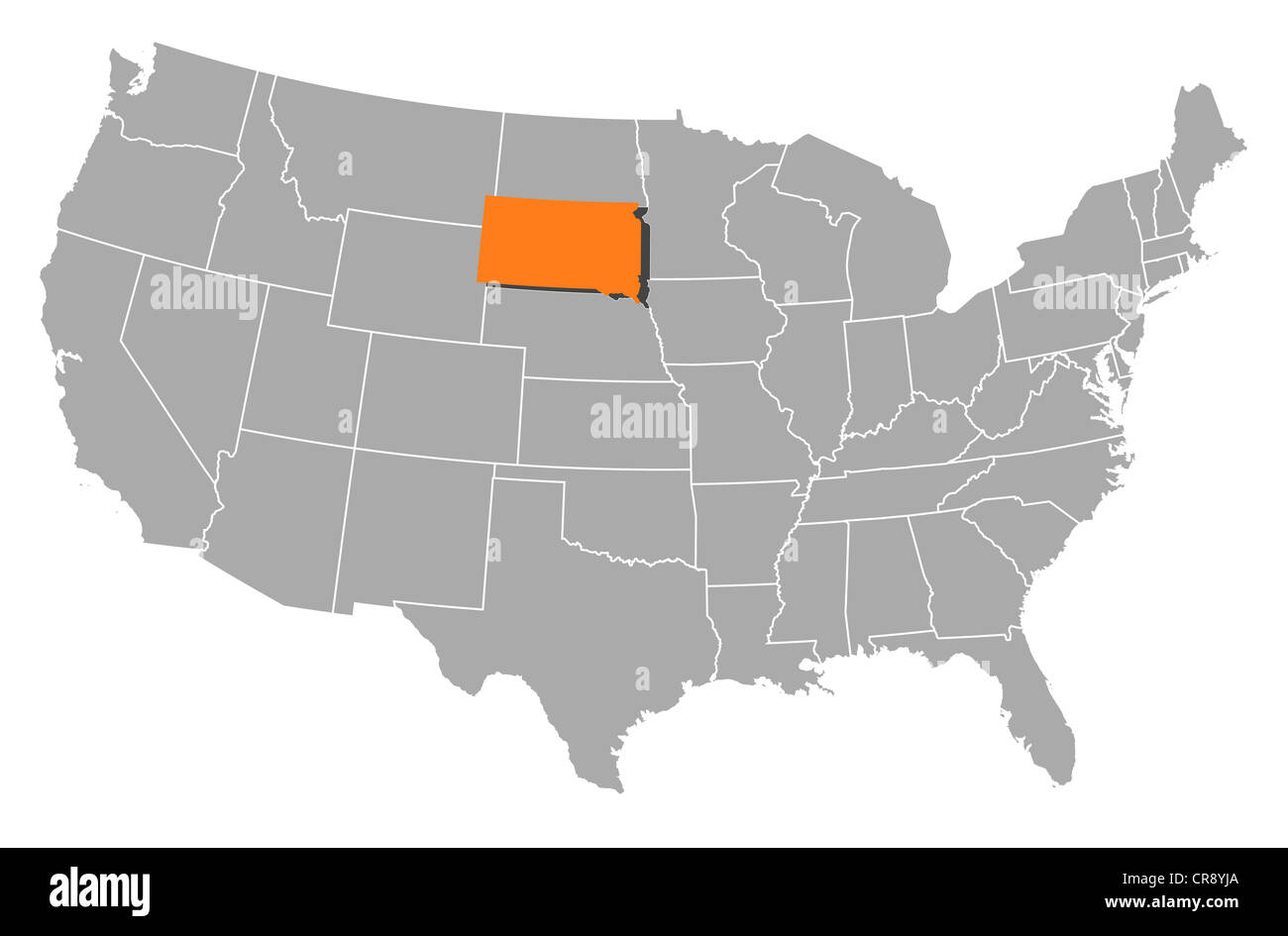 Political Map Of United States With The Several States Where South Political Map Of United States With The Several States Where South CR8YJA