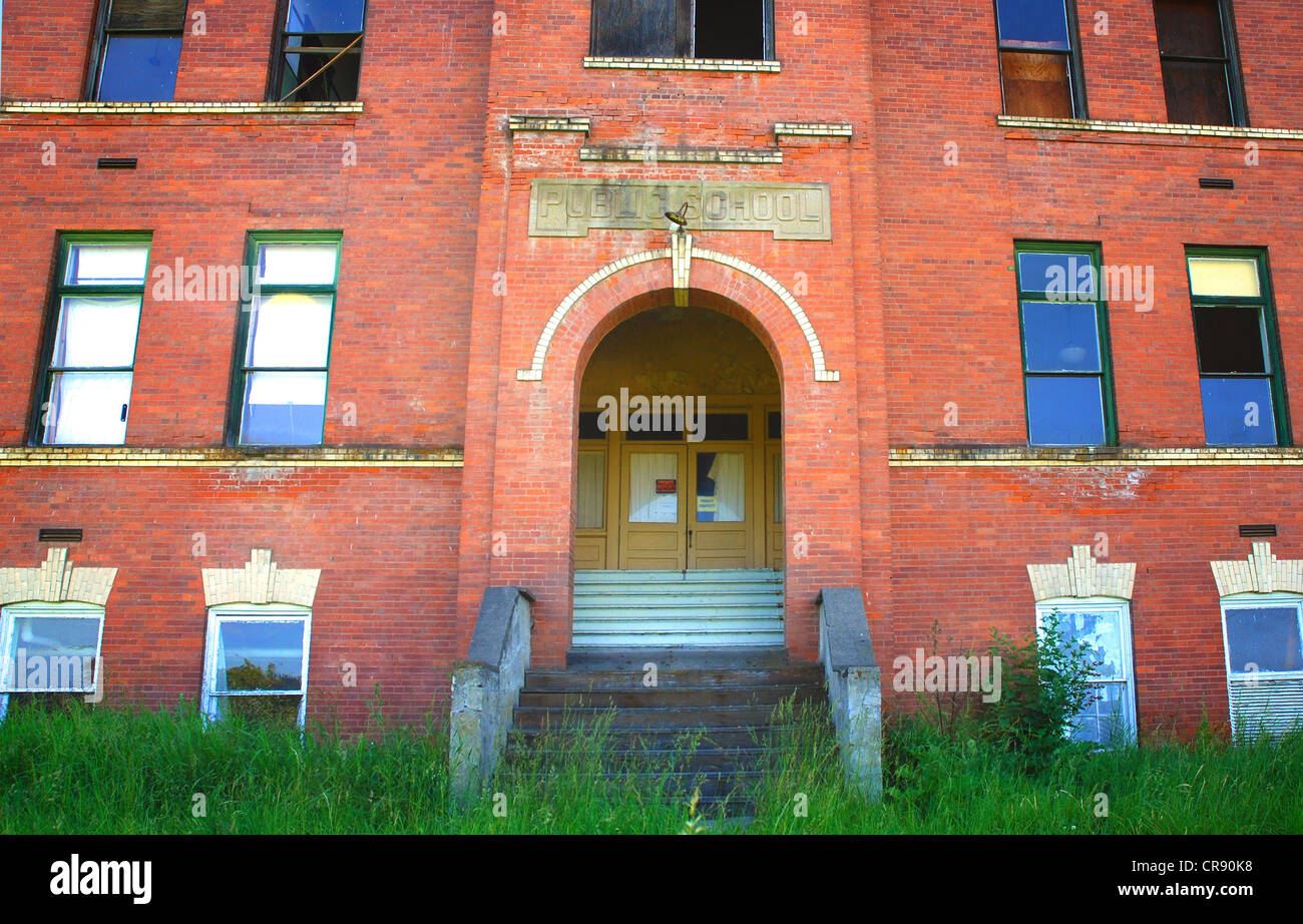 Harrison School in Harrison, Idaho Stock Photo Alamy