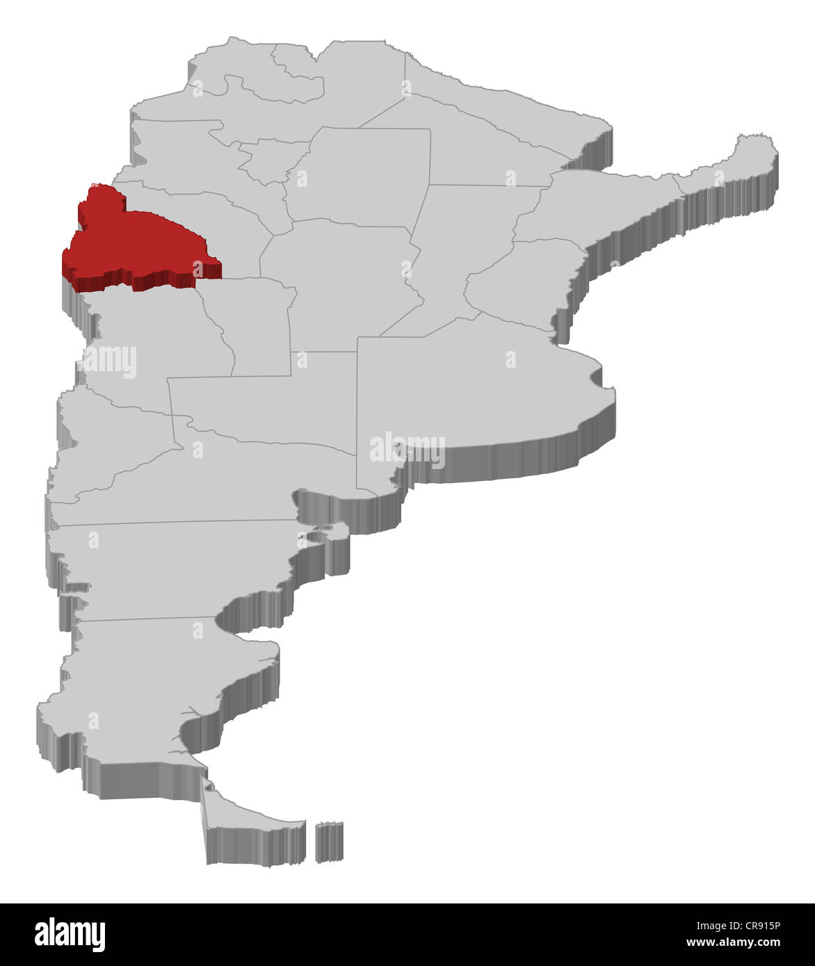 San Juan Argentina Map Political Map Of Argentina With The Several Provinces Where San Juan Is  Highlighted Stock Photo - Alamy