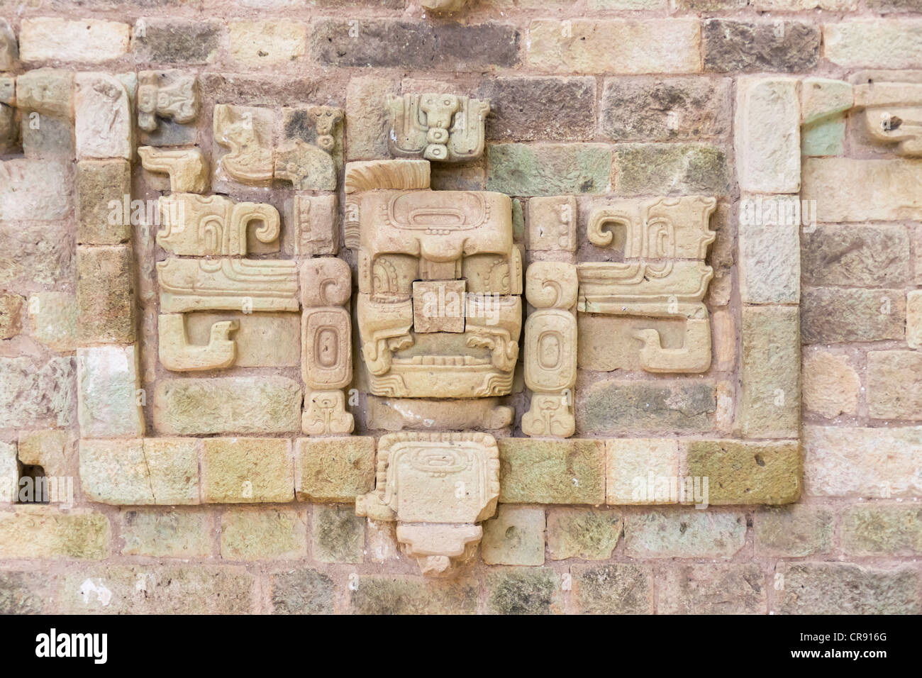 Carved figures, Copan Ruins, Maya Site of Copan, UNESCO World Heritage ...