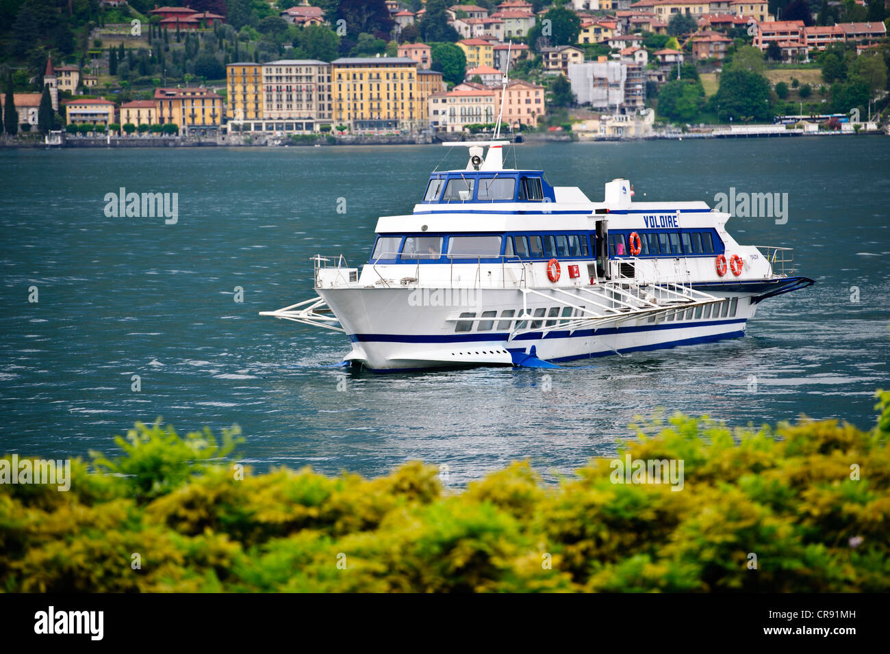 Bellagio,Lake Crossing,Hotels,Restaurants on the front,Back streets,Shops,Lake Views,Gardens,Lake Como,Italian Lakes,Italy Stock Photo