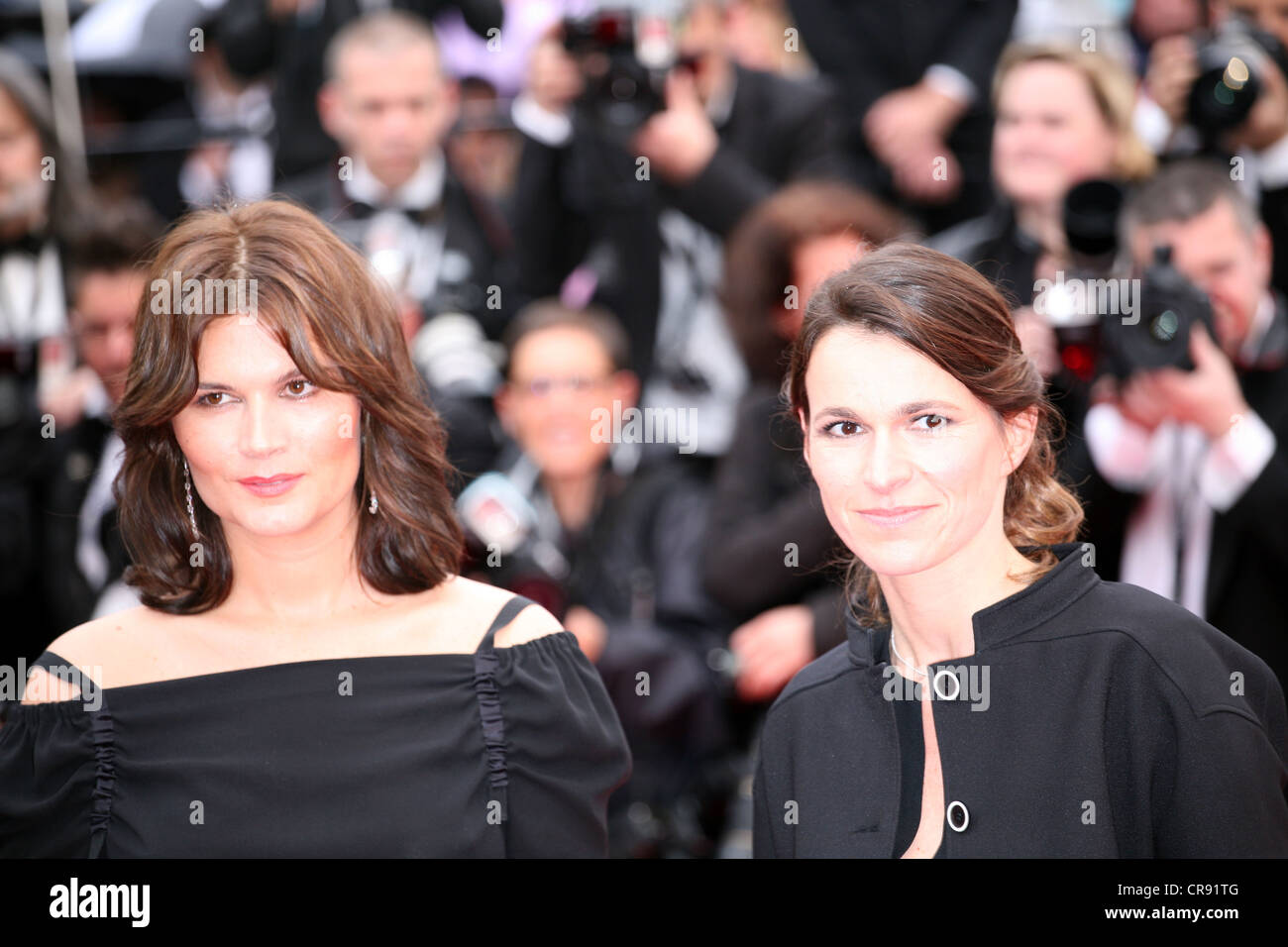 Marina Hands, actress, Aurelie Filippetti, arriving at the Vous N'Avez Encore Rien Vu gala screening at theCannes Film Festival Stock Photo
