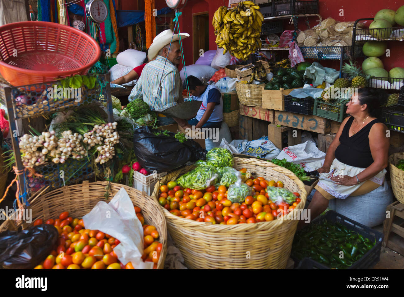 Local market, Copan Ruinas, Honduras Stock Photo