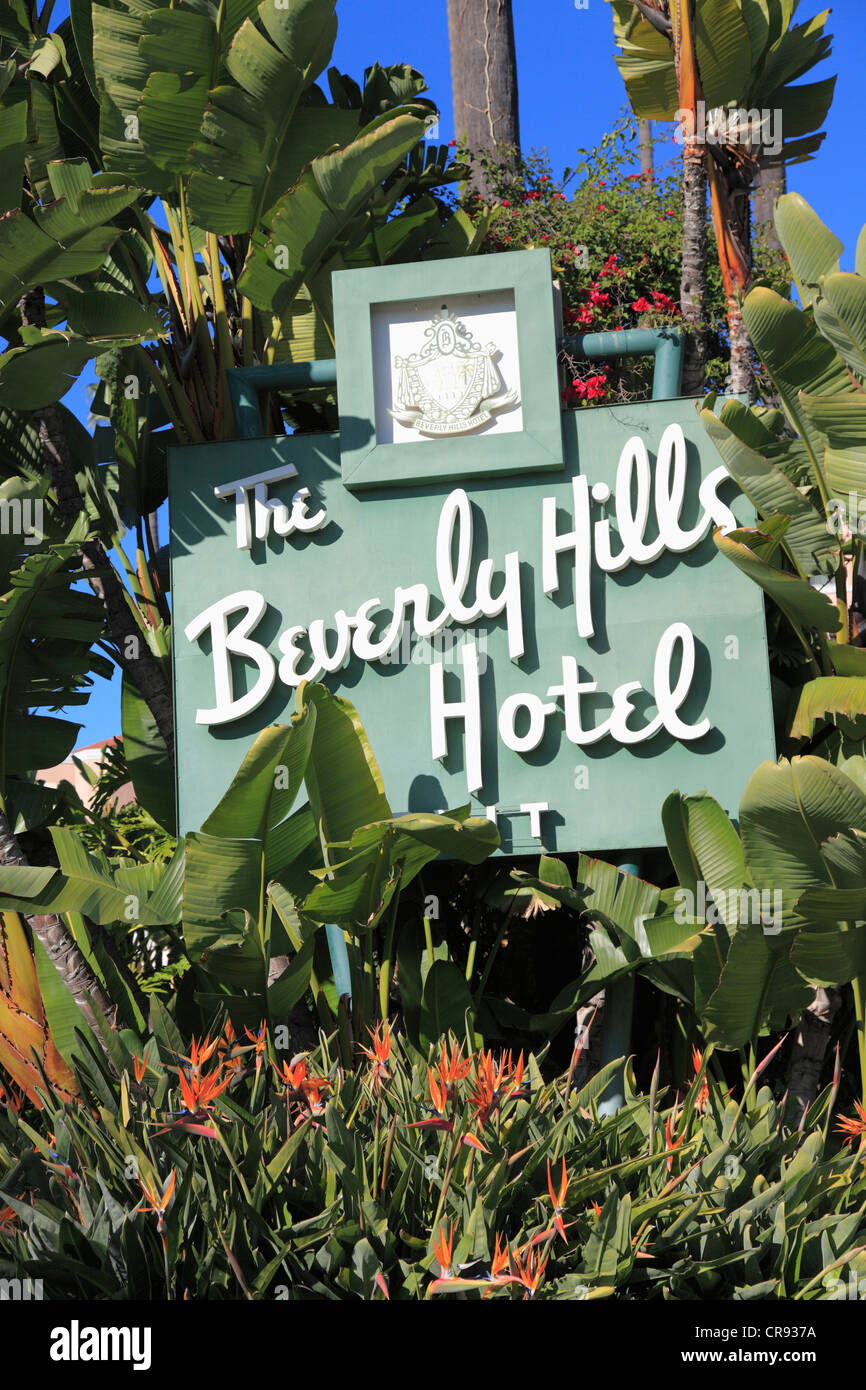 Beverly Hills Hotel, Beverly Hills, Los Angeles, California, USA Stock Photo