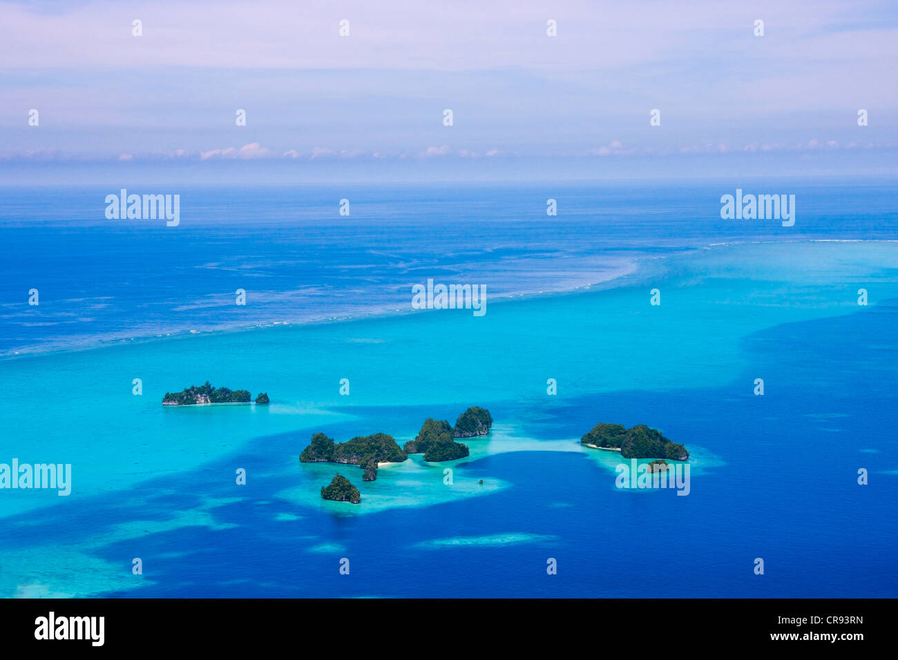 Rock Islands, Palau Stock Photo