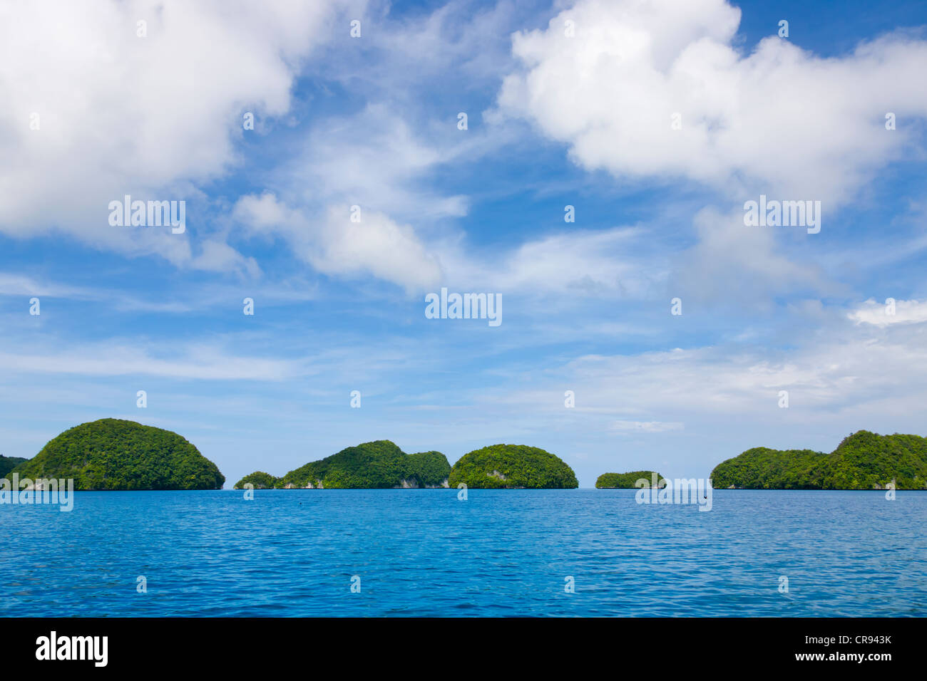 Rock Islands, Palau Stock Photo