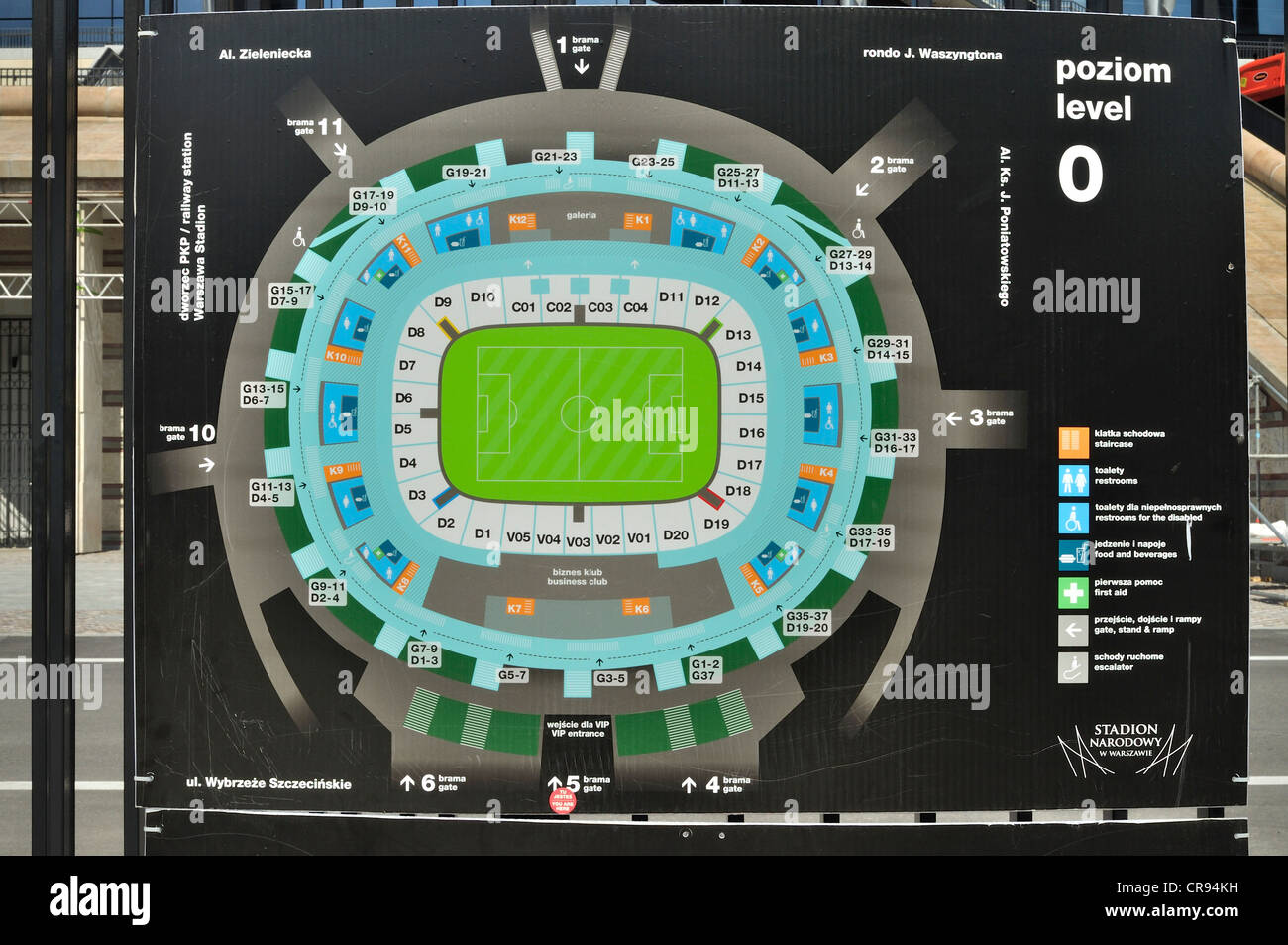 stadium layout Stock Photo