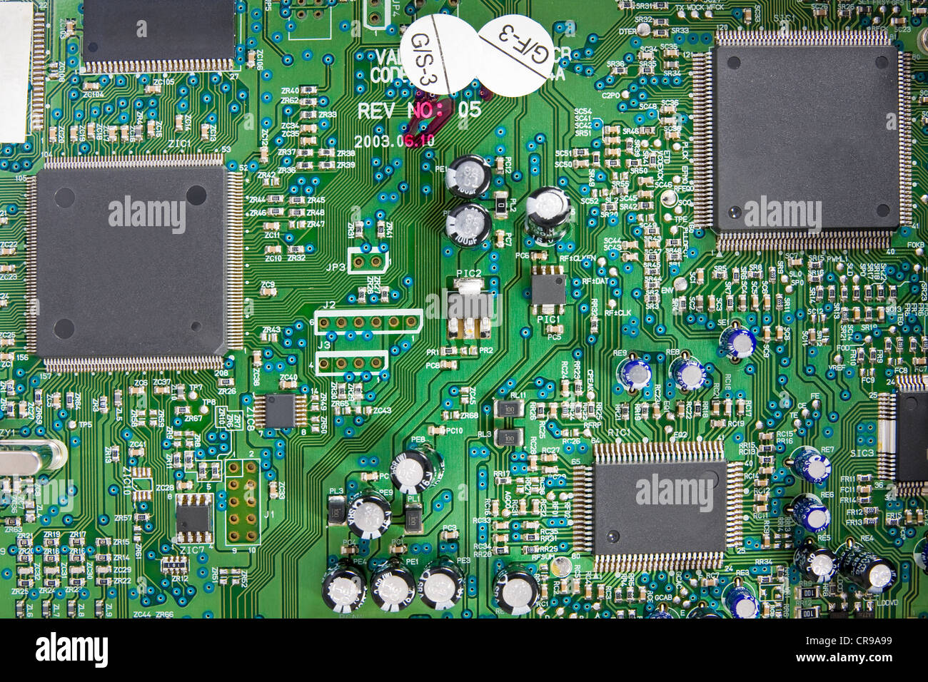 Inside the computer. microscheme with electrical ways Stock Photo - Alamy