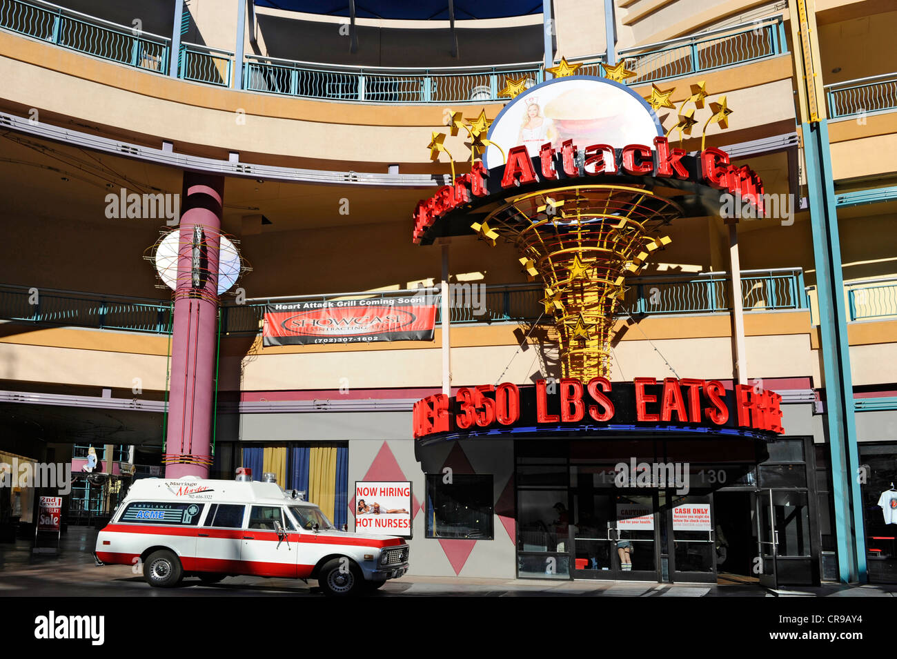 Heart Attack Grill Las Vegas Nevada Restaurant Stock Photo
