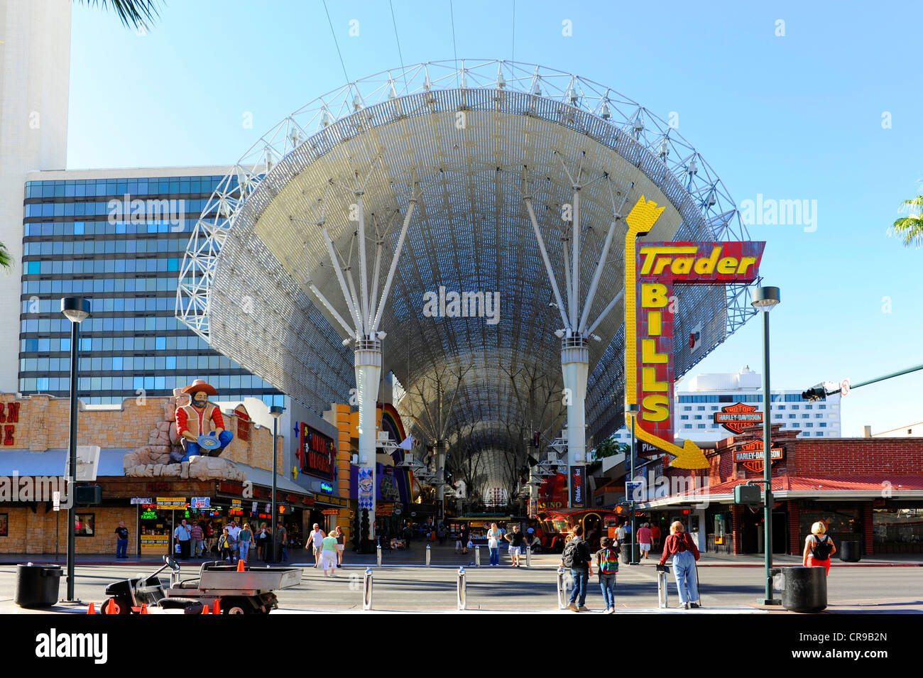 Fremont District Las Vegas Nevada vintage retro Stock Photo