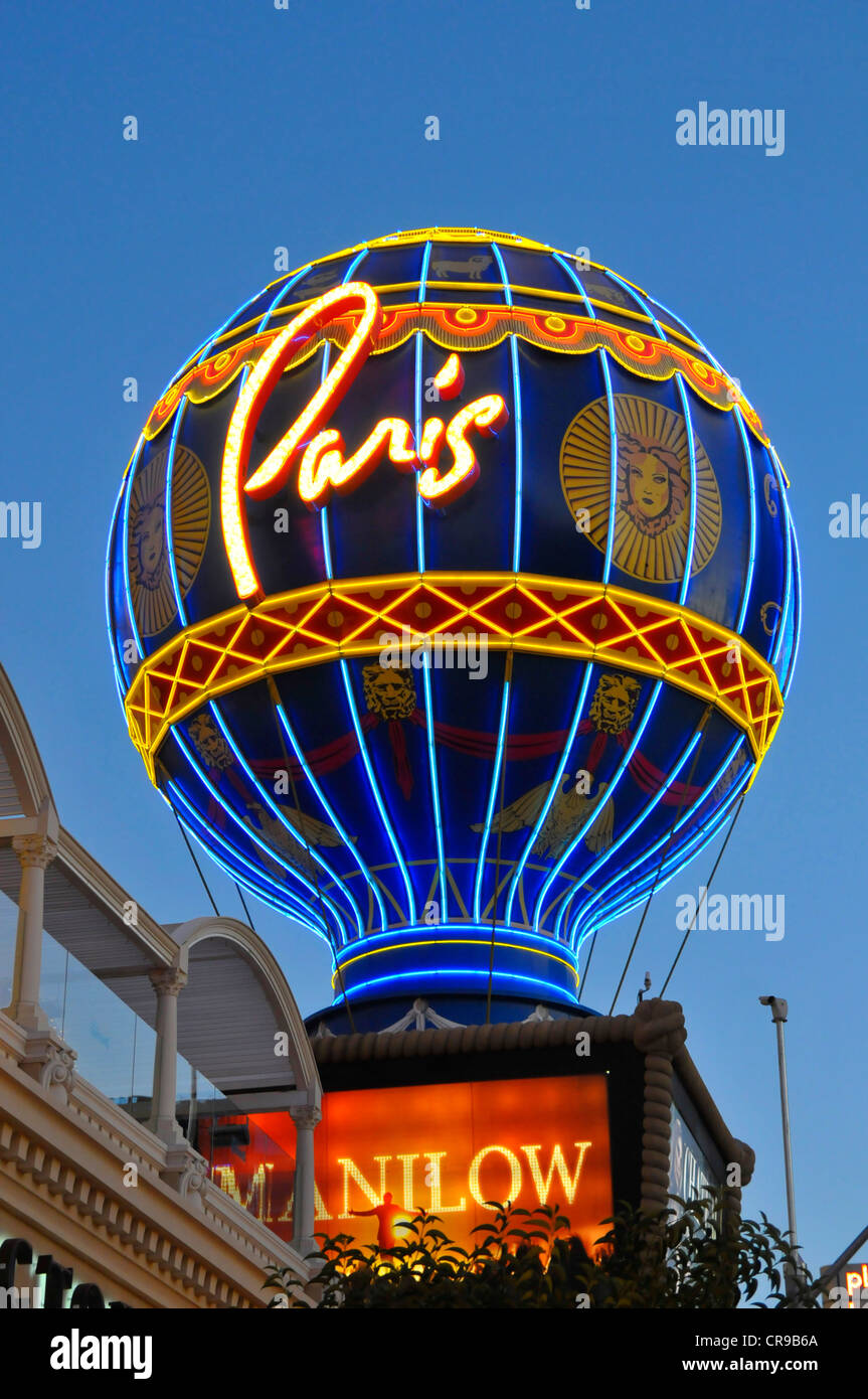 Paris - Las Vegas NV. Hot air balloon called 'Aerostat Rev…