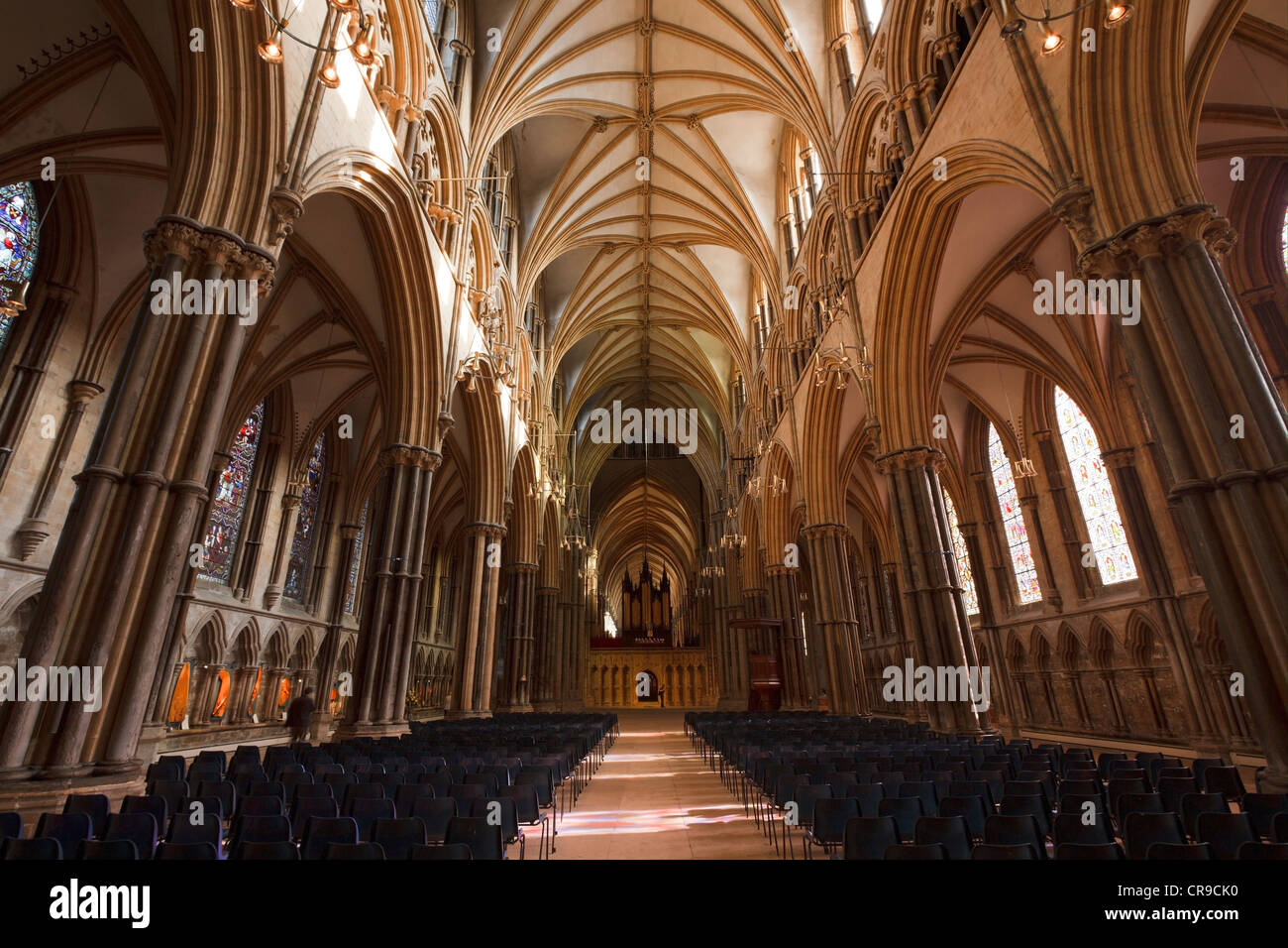 Inside Lincoln Cathedral, Lincoln, Lincolnshire, England, UK Stock Photo