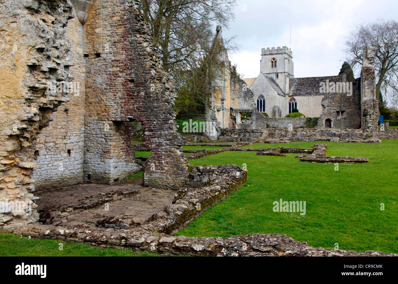 Minster Lovell hall, former estate, now a historical ruin. Minster Lovell, Oxfordshire, UK