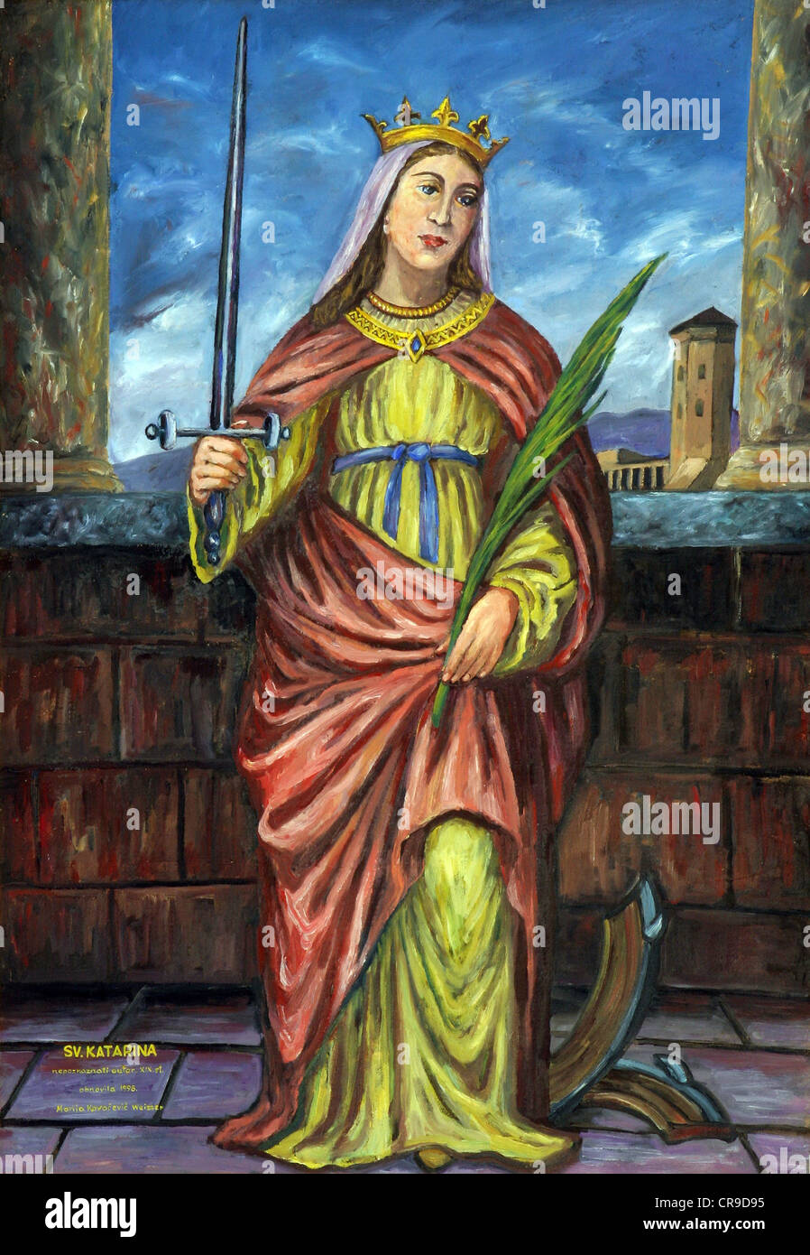 Saint Catherine of Alexandria Stock Photo - Alamy