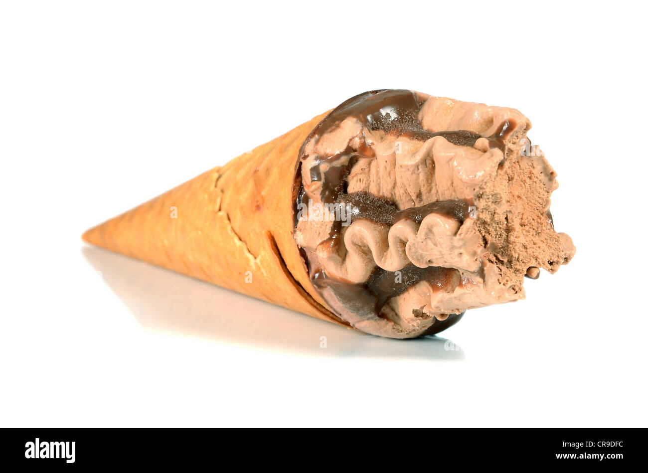 ice cream in waffle cone isolated on white background Stock Photo - Alamy