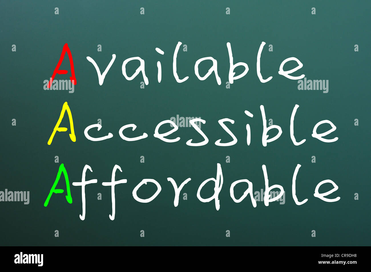 blank school learning wood conceptual aaa abbreviation accessible acronym affordable available background billboard black Stock Photo