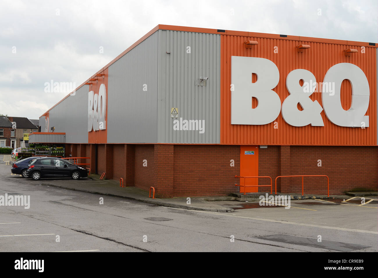 B & Q Store in Darlington Stock Photo