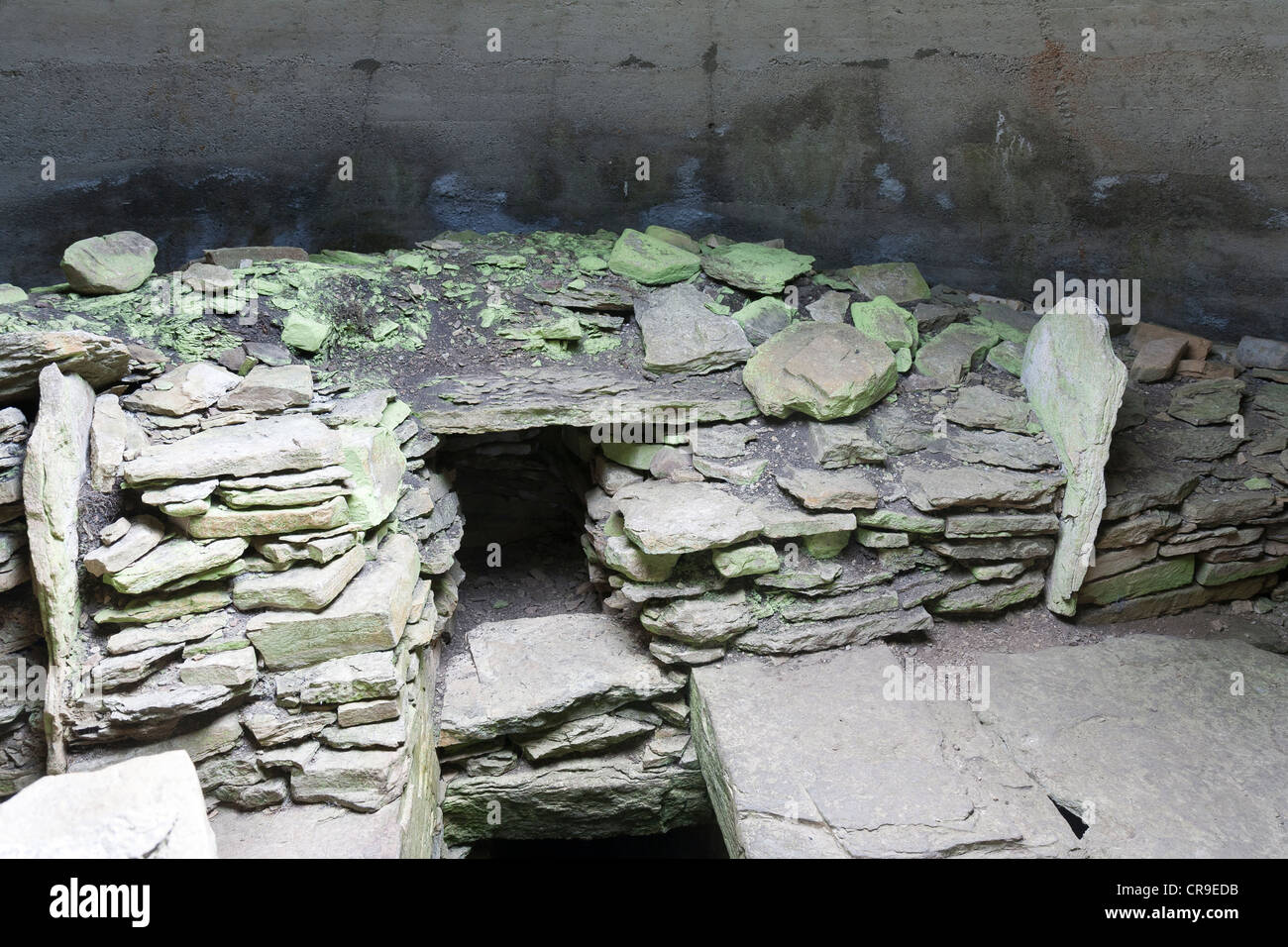 The Island of Rousay - Orkney Islands, Scotland with a Neolithic burial chamber Stock Photo