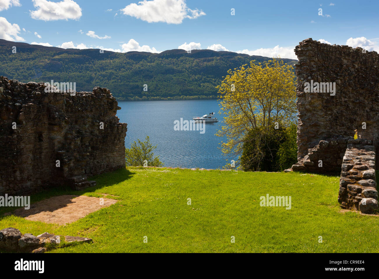 Urquhart castle, Loch Ness, Scotland, United Kingdom, Europe Stock Photo