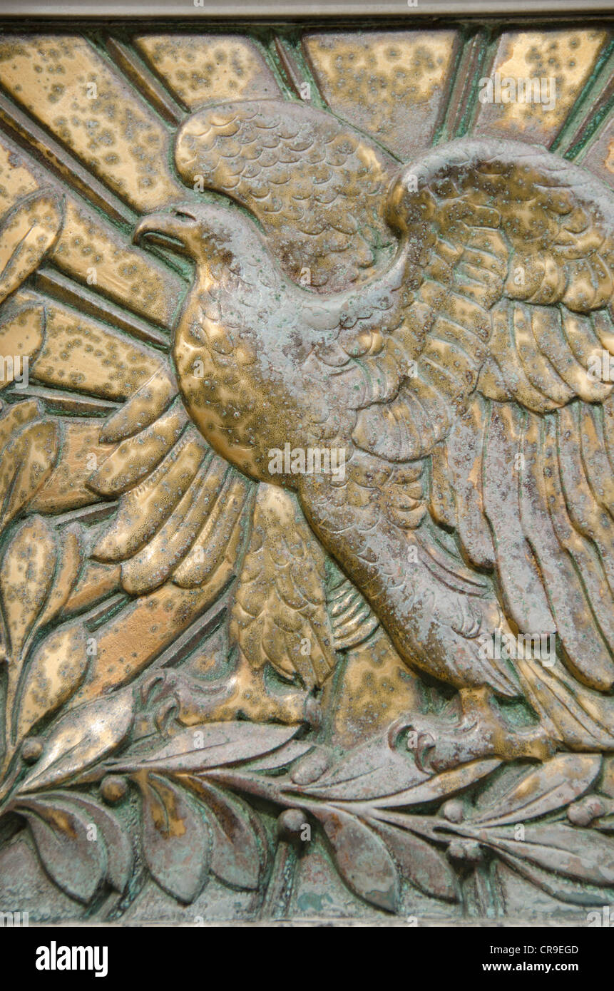 New York, Buffalo. Historic art deco United States Court House. Exterior  detail, eagle Stock Photo - Alamy