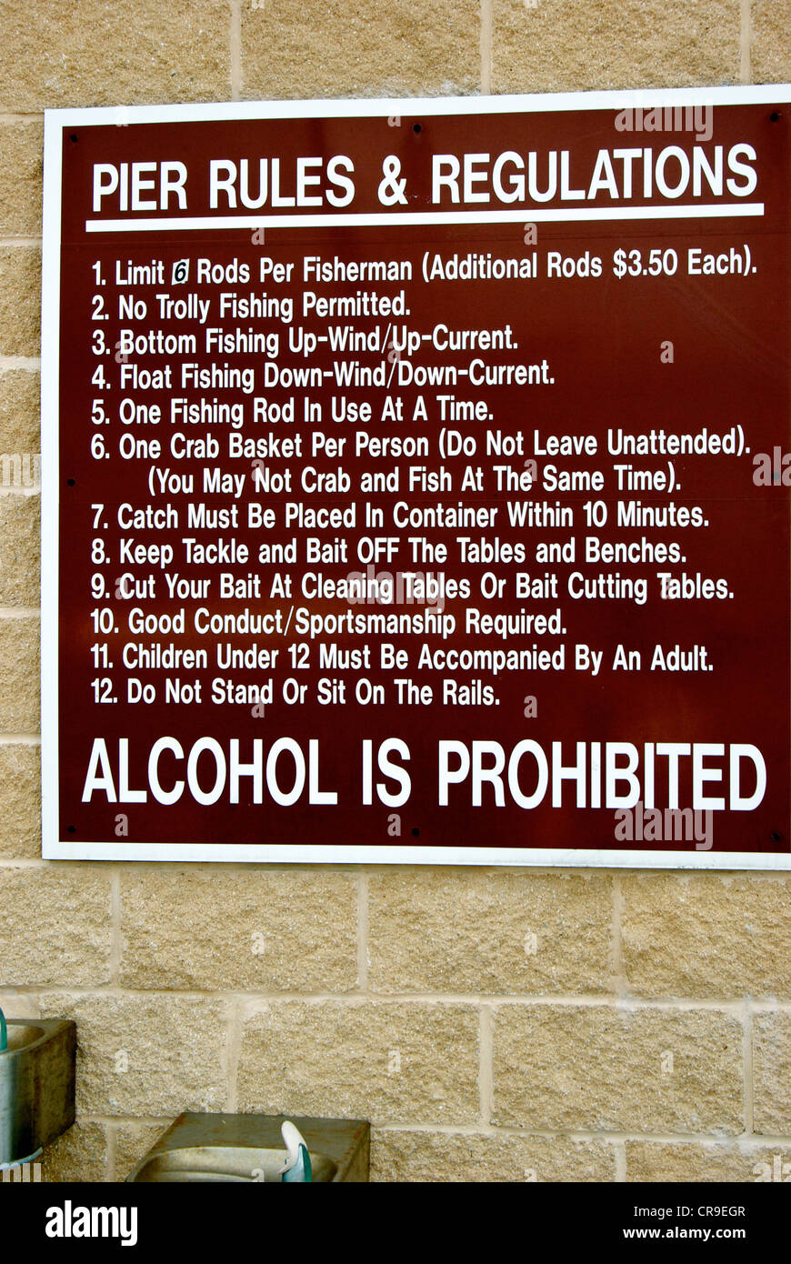 Park rules sign hires stock photography and images Alamy