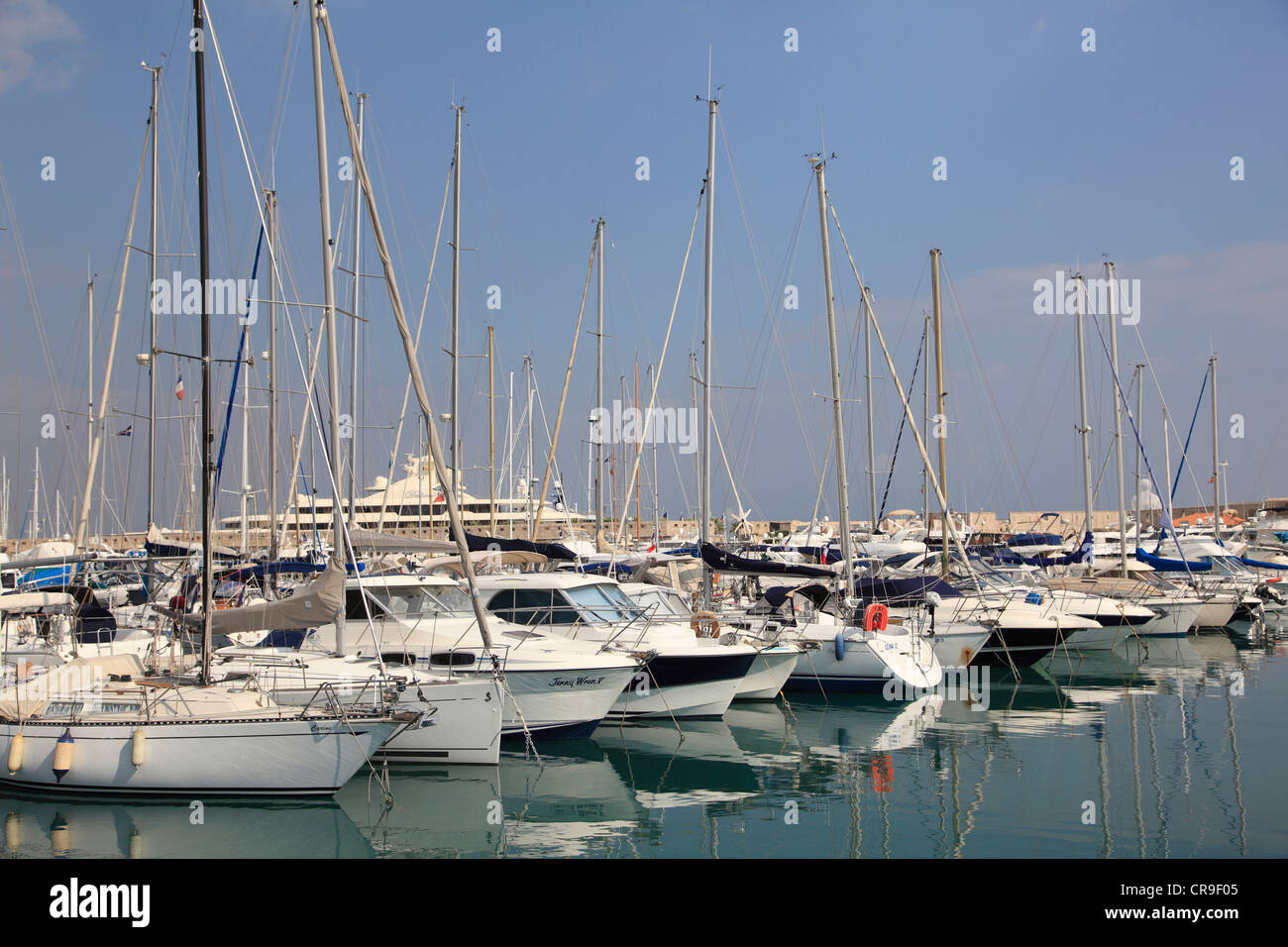 Port Vauban, Antibes, Cote d’Azur, French Riviera, Alpes Maritimes, Mediterranean, France, Provence, Europe Stock Photo