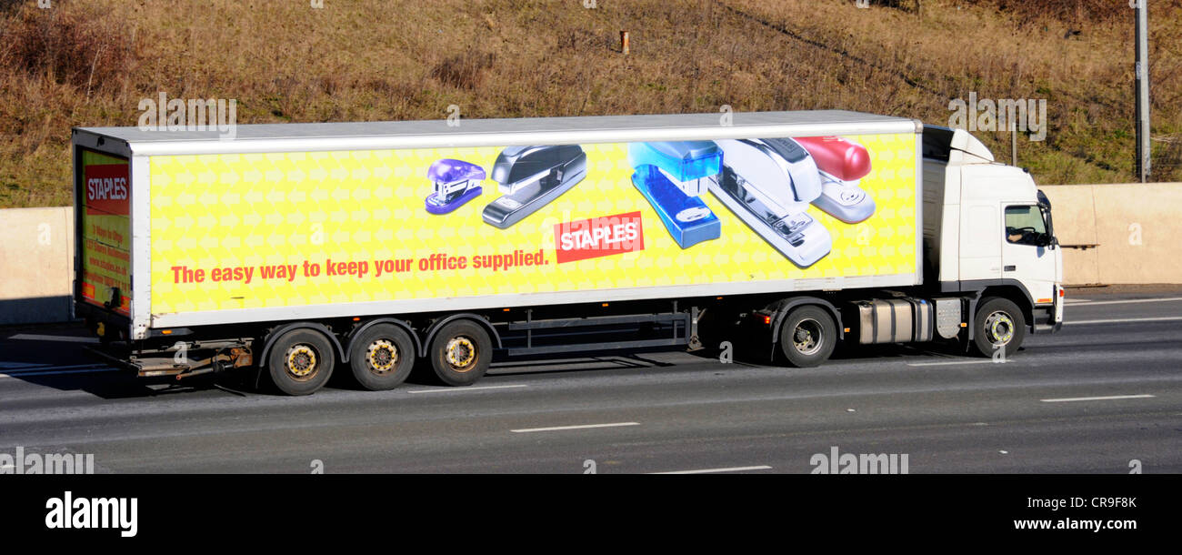 Staples delivery truck hires stock photography and images Alamy