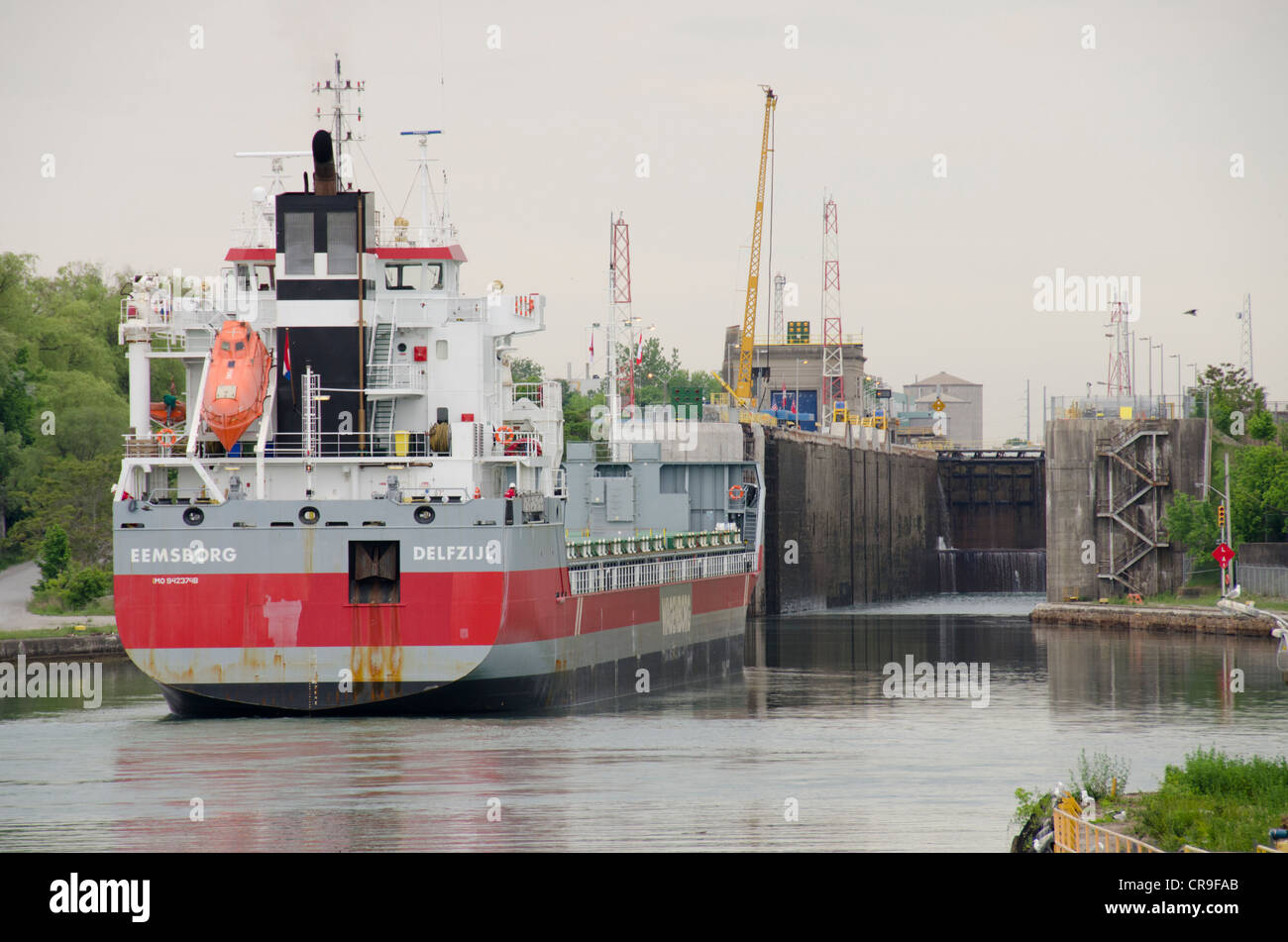 New York, USA/Canada, Welland Canal. Stock Photo