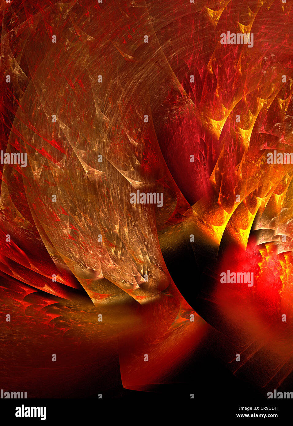 Hot Metal Is A Fractal Pattern Stock Photo - Alamy