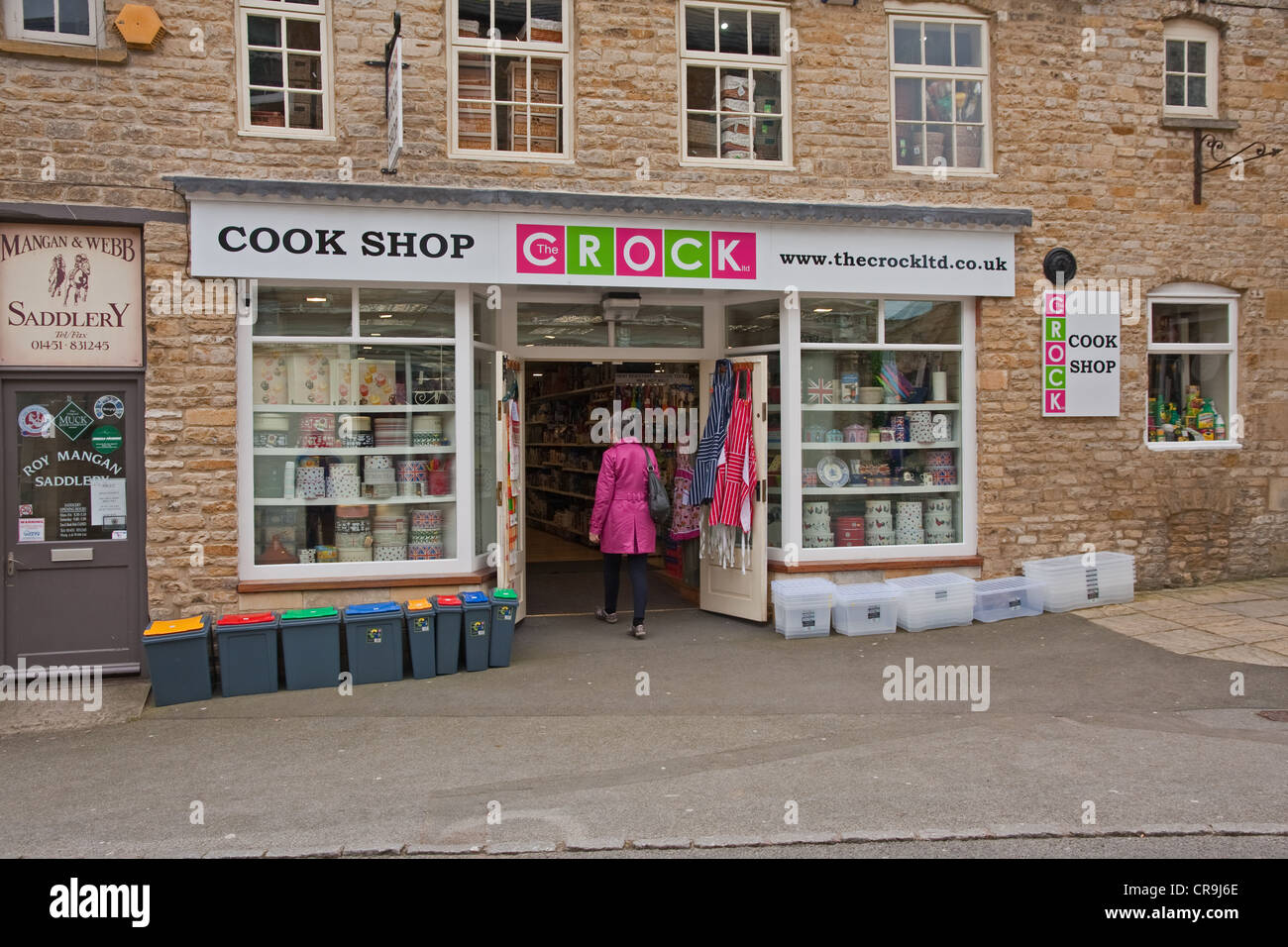 Crock shop, kitchenware shop, Stowe-on-the-Wold Stock Photo