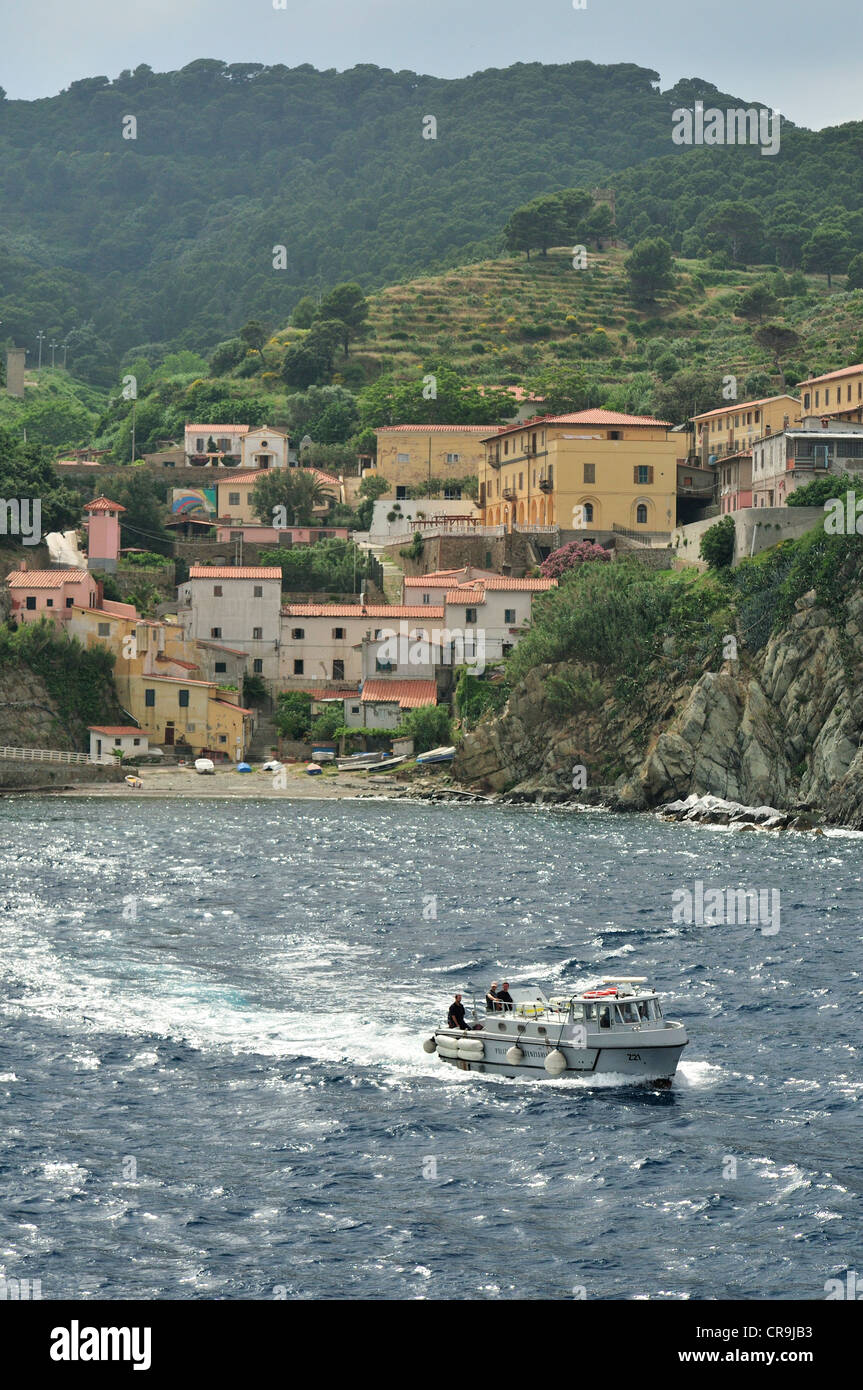 Prison island of Gorgona, Tuscany, Italy, Europe Stock Photo