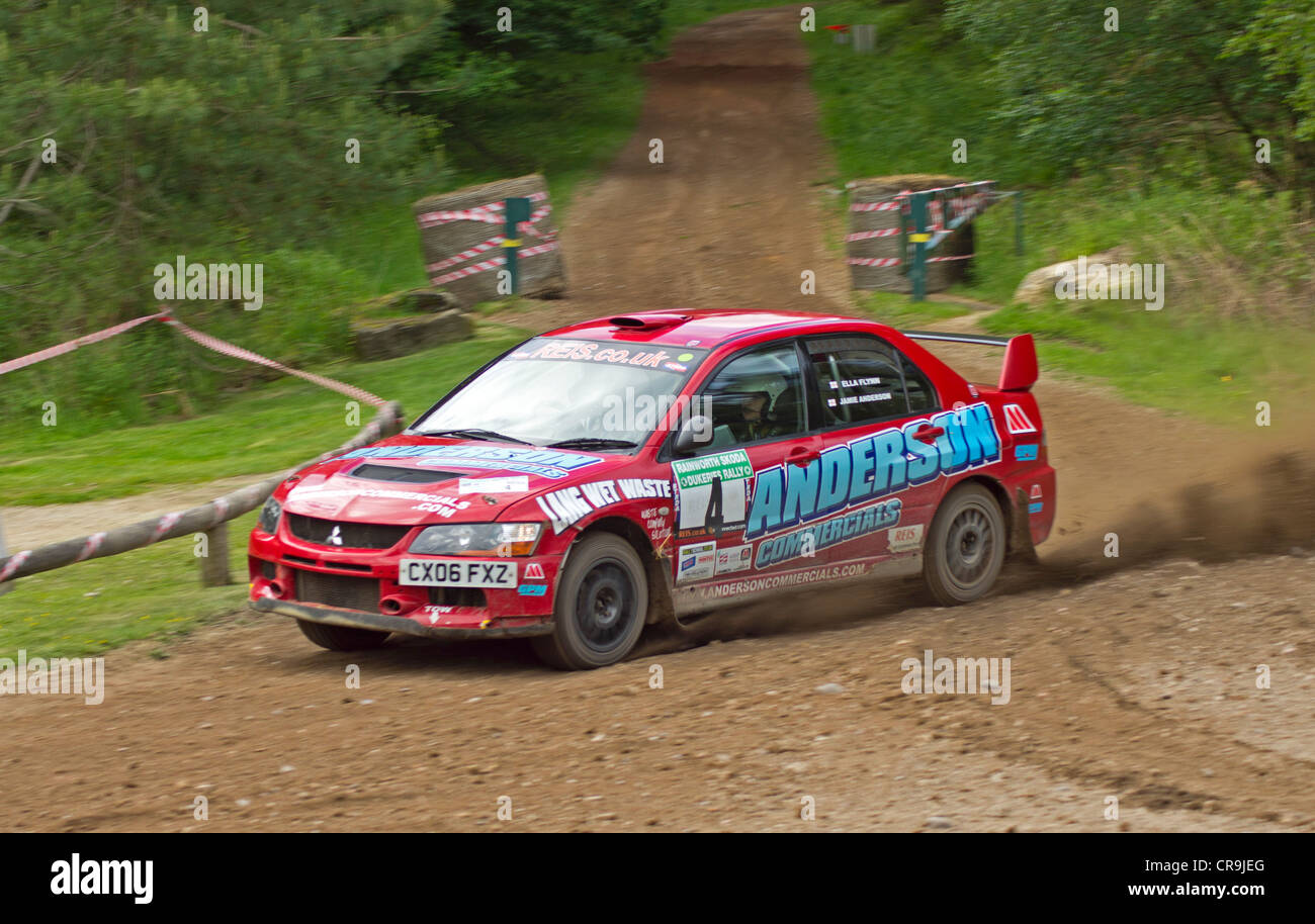Mitsubishi evo rally car in hi-res stock photography and images - Alamy