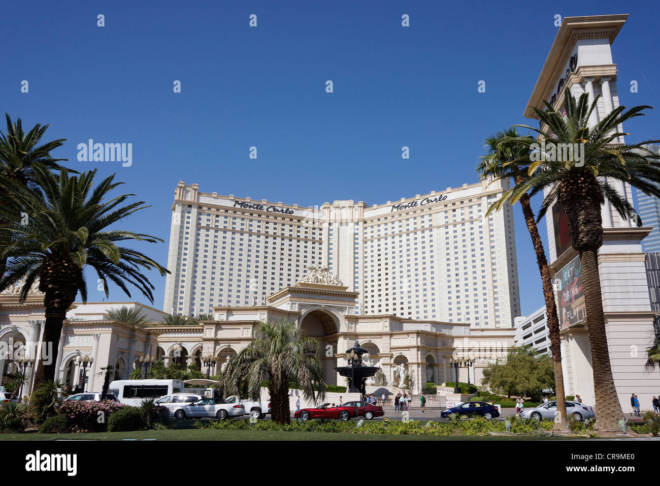 Las Vegas, Monte Carlo Hotel and Casino Stock Photo