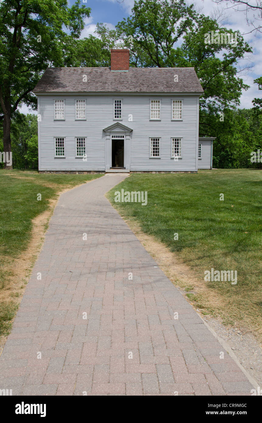 Michigan, Wyandotte. Greenfield Village. Historic Giddings Family Home