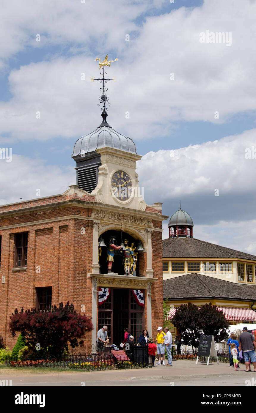 Michigan, Wyandotte. Greenfield Village. Main Street, Sir John