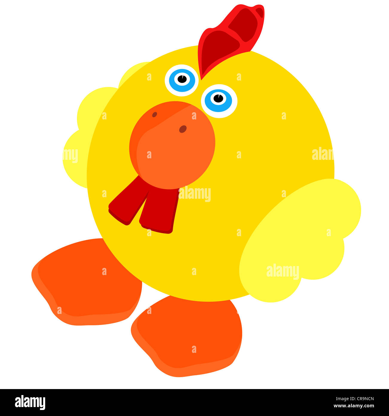 Cute Little Roster cute little rooster on a white background Stock Photo - Alamy