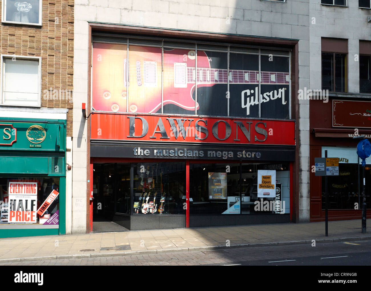 Dawsons music shop in Liverpool Merseyside UK Stock Photo - Alamy