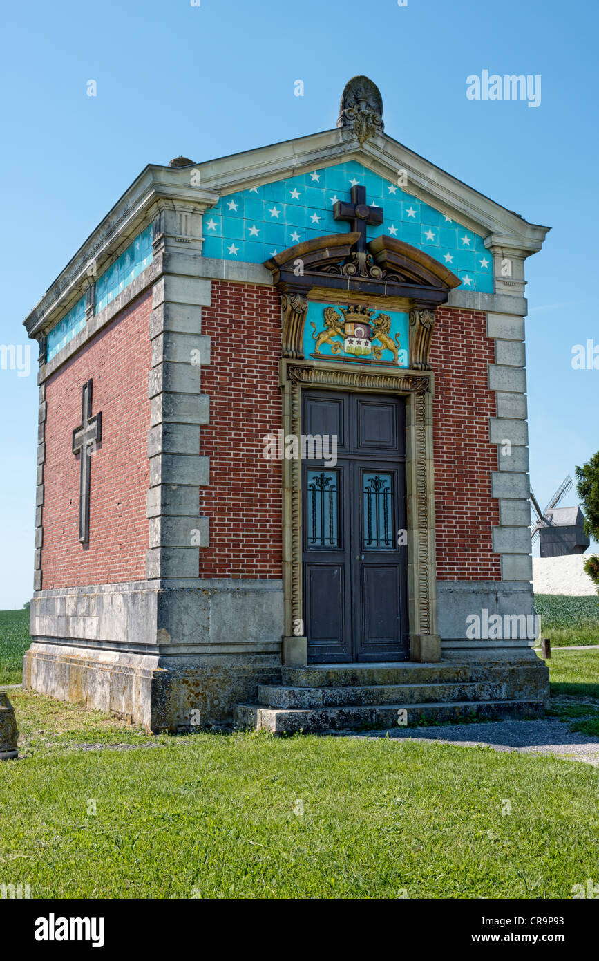 The memorial chapel at Valmy which houses the ashes of princess Henriette Ginetti Stock Photo