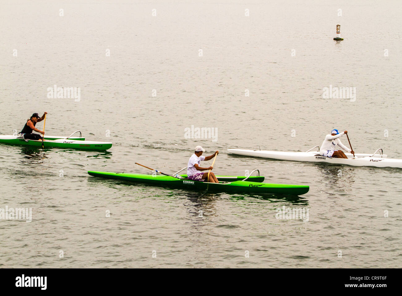 Outrigger Kayaks in Marina Del Rey California Stock Photo Alamy