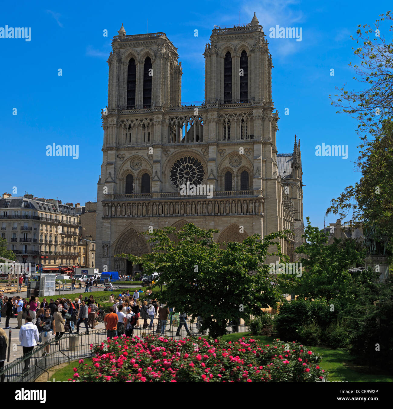 Notre Dame Cathedral, Paris. Gothic church built between 1163 and 1330 Stock Photo Alamy
