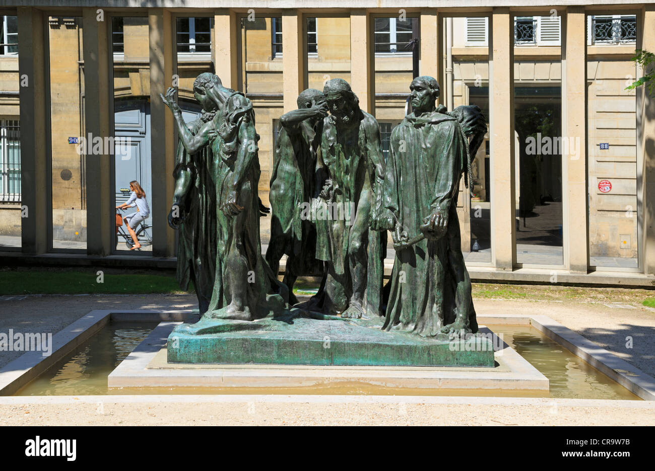 The Burghers of Calais, Musee Rodin, Paris. Bronze sculpture by Auguste