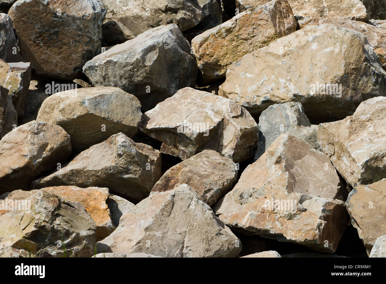 a pile of rock, Construction Material Stock Photo Alamy