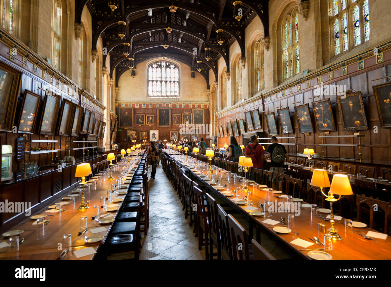 Oxford University Christ Church college Great Hall dining room Oxford University Oxfordshire England UK GB Europe Stock Photo