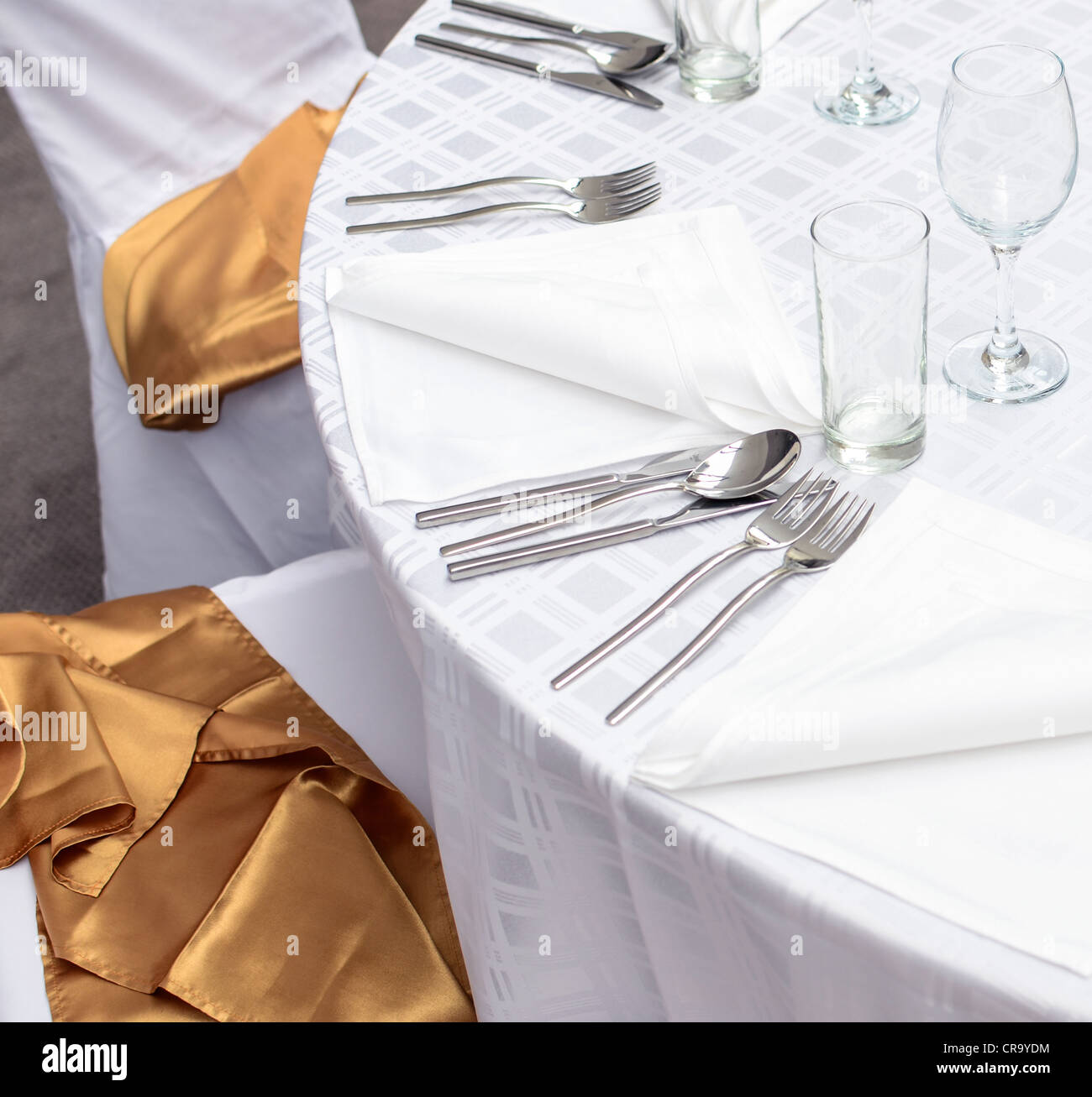 Fancy table set closeup Stock Photo Alamy
