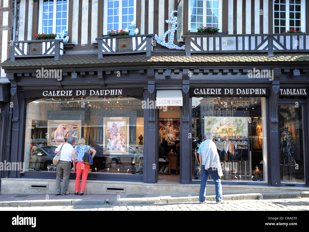 Art gallery shop Honfleur Normandy France Stock Photo Alamy