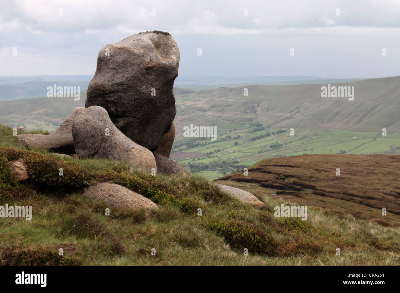 Kinder Scout Plateau in the Peak District National Park Stock Photo