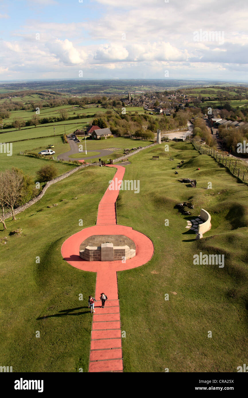 View from Crich Memorial Tower Stock Photo