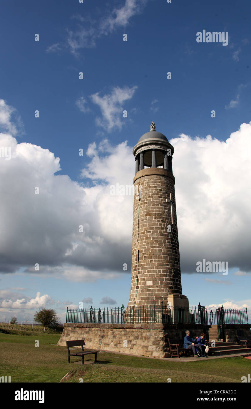 Crich Memorial Tower known as Crich Stand Stock Photo